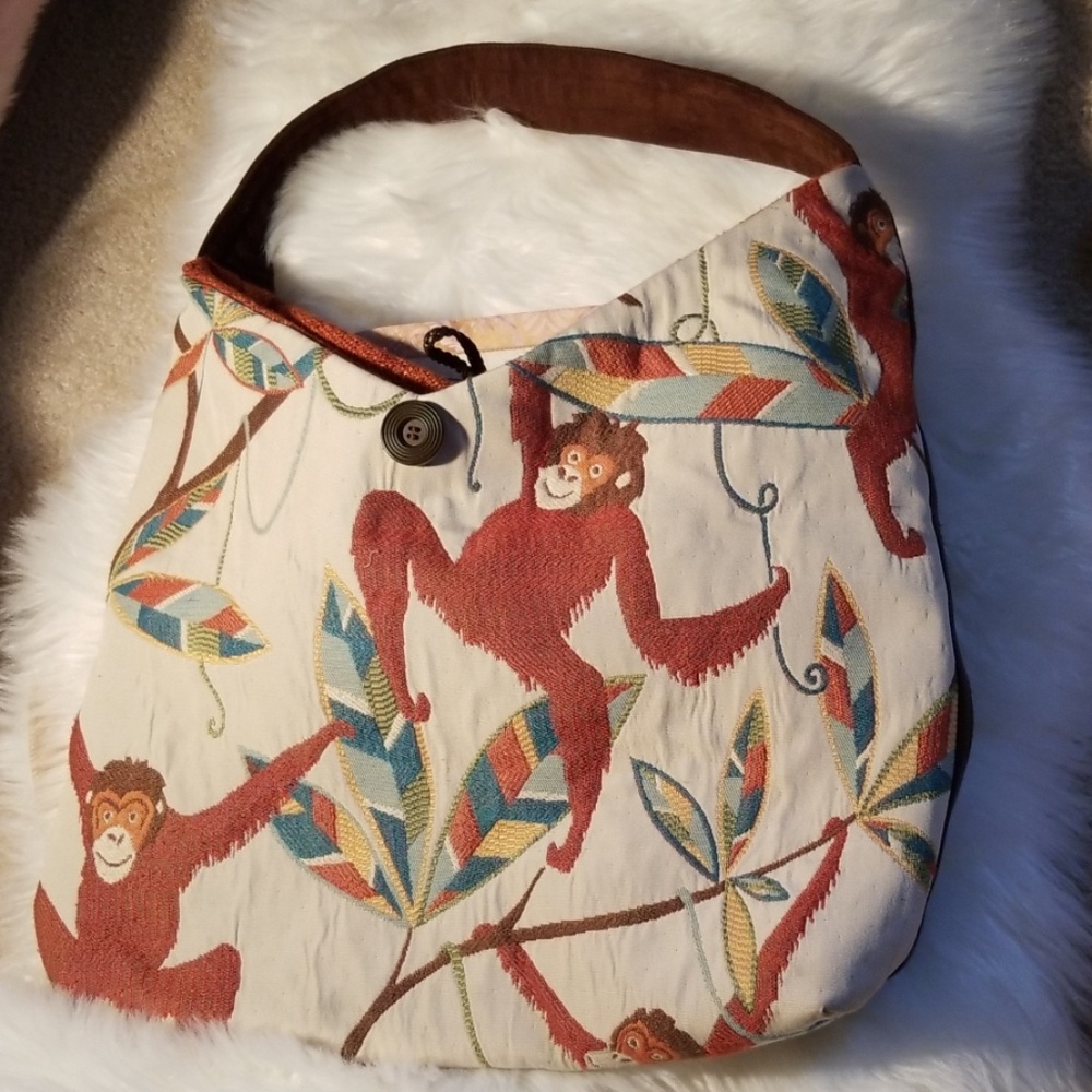 Reversible Boho tote bag